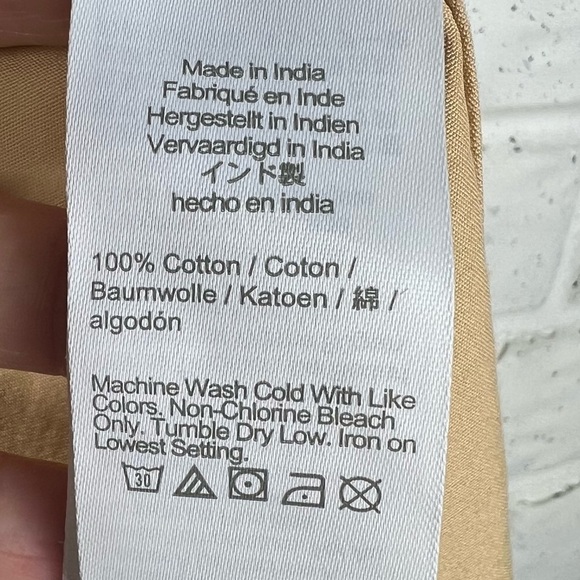 J.CREW Tan Etenne Oversized Fit Button up Collared Shirt Size Large Petite - Picture 8 of 8